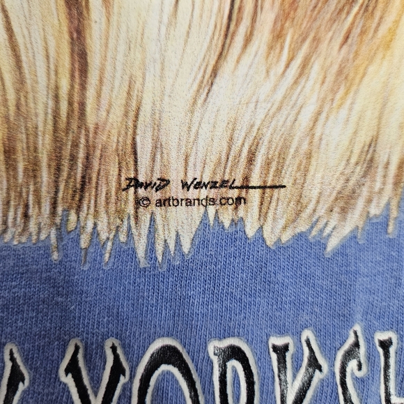 Comfort Colors Faded Blue I Love My‎ Yorkshire Terrier Tee-Shirt Size XL N92 - Picture 5 of 10